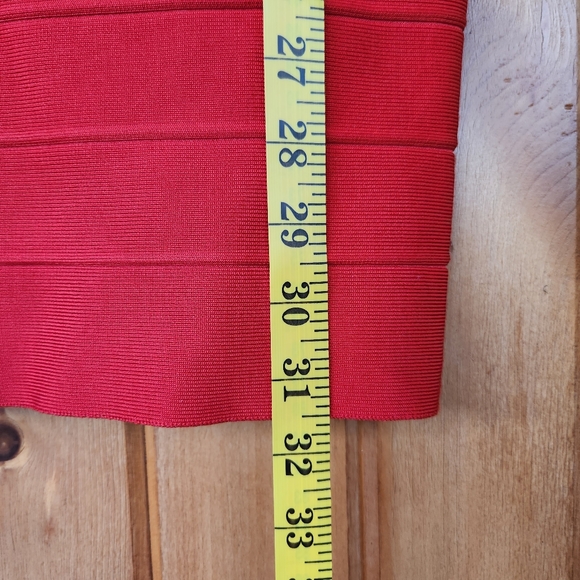 MEILUN Bandage Dress Red, Size Small, NWT - Picture 6 of 7